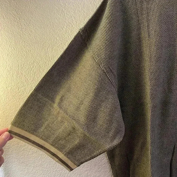 🆕KC Sport Tan/Brown Men Polo Shirt XL🆕 - Picture 4 of 7